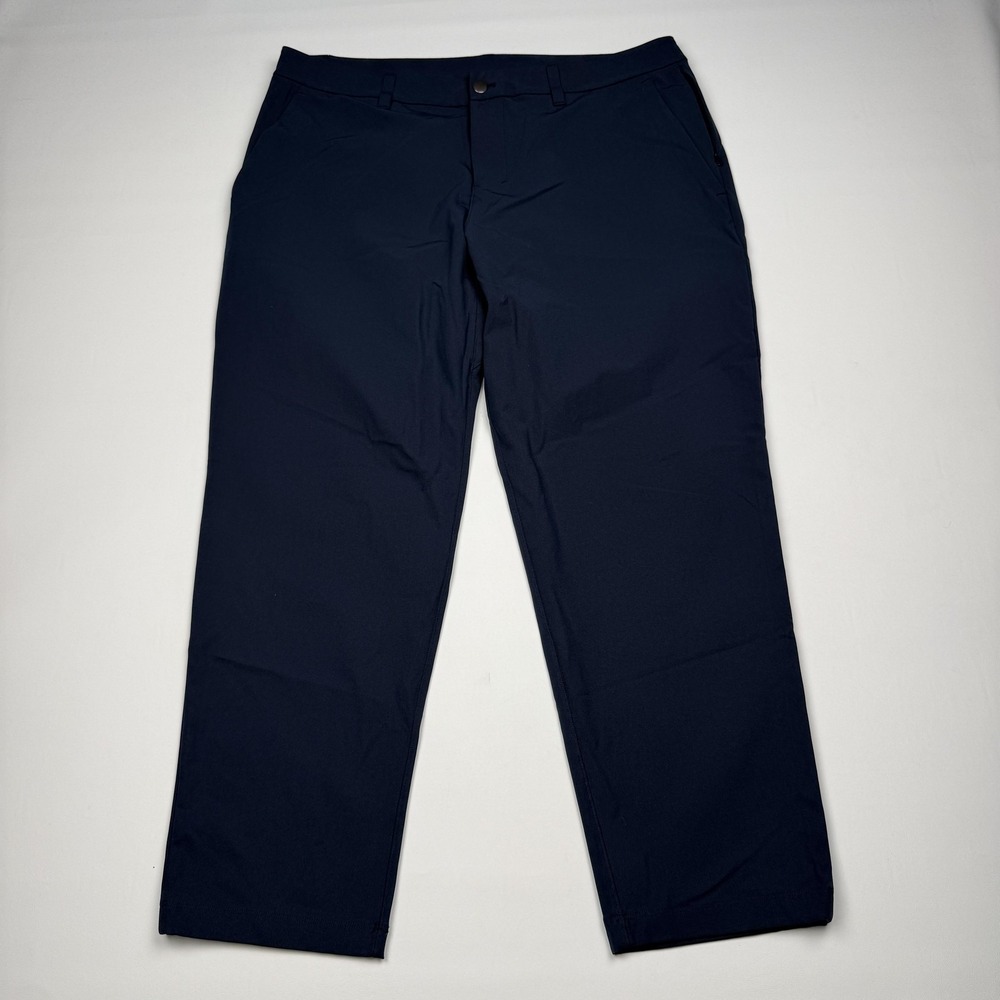 Lululemon Classic Fit 5 Pocket Pants Mens 36x28 Blue Tech Chino Warpstreme